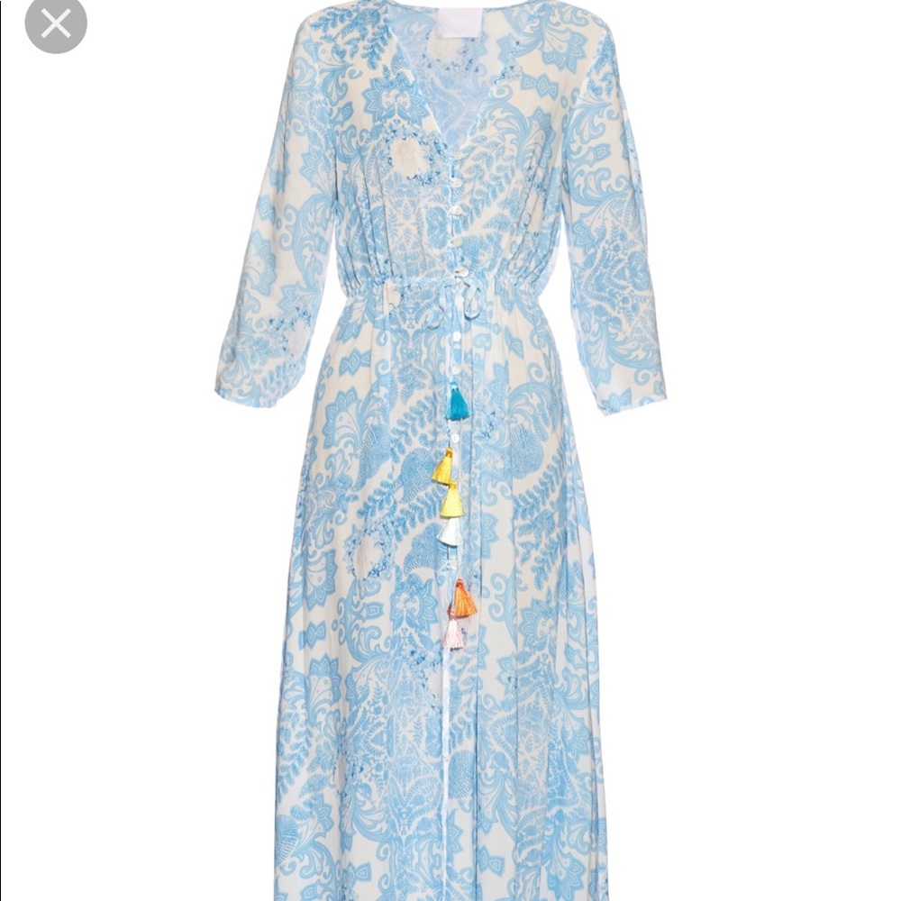 Athena Procopiou Maxi Dress (Sky Blue)